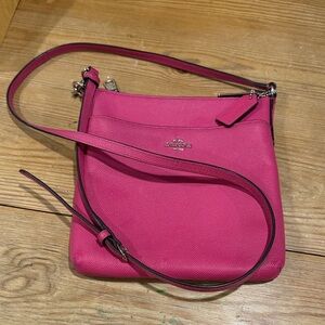Coach Pink Crossbody Bag - Pebble Leather
